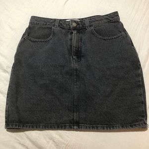 American Apparel High Waisted Denim Skirt